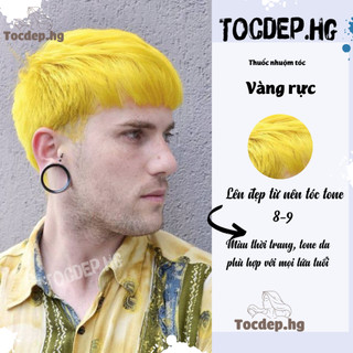 thuốc nhuộm tóc vàng rực + tặng oxy trợ dưỡng - Tocdep.HG