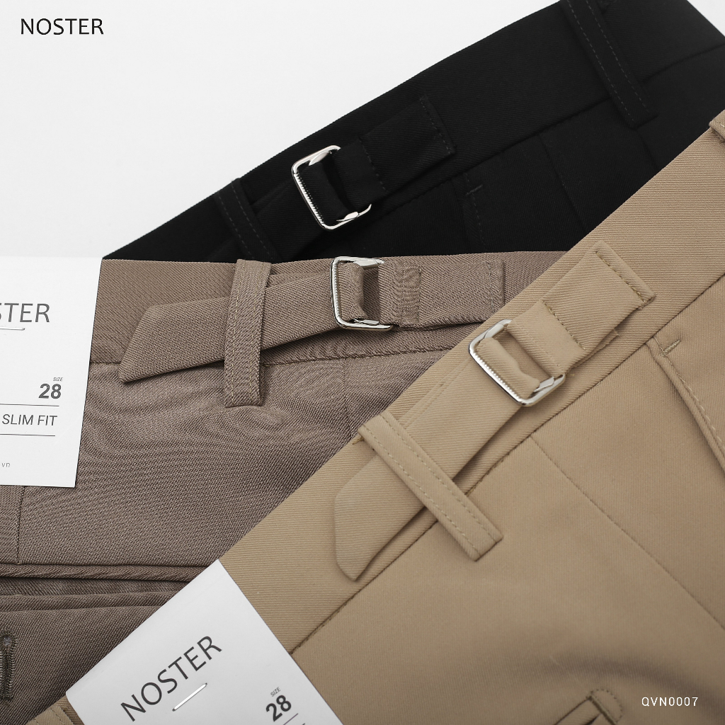 Quần vải âu nam sidetab 2 bên đai, phom dáng hàn, chất vải bền đẹp - Thương hiệu NOSTER mã QVN0007
