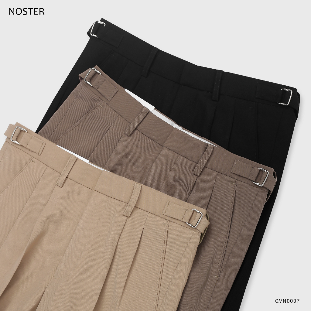 Quần vải âu nam sidetab 2 bên đai, phom dáng hàn, chất vải bền đẹp - Thương hiệu NOSTER mã QVN0007