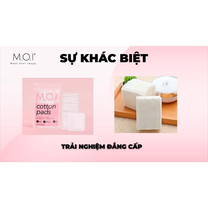 Bông tẩy trang 50 miếng M.O.I Cosmetics Hồ Ngọc Hà