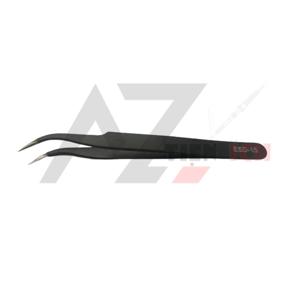 Nhíp gắp đá nail - Nhíp nail chuyên dụng cho dân làm móng, Nhíp nail - Nhíp gắp linh kiện điện tử kẹp cong ESD 14 ESD 15