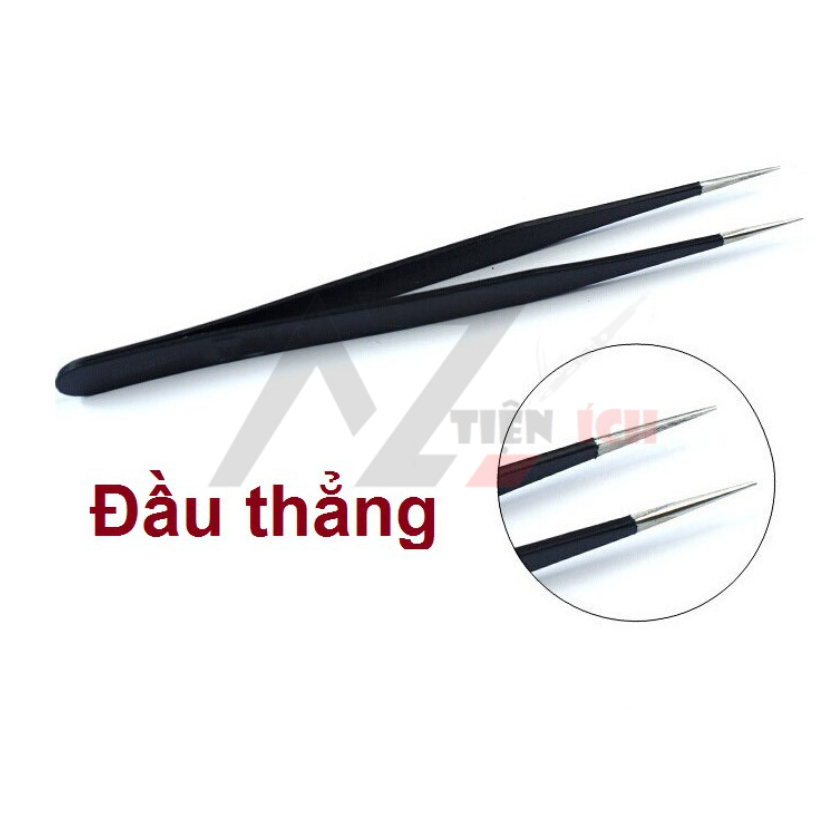 Nhíp gắp đá nail - Nhíp nail chuyên dụng cho dân làm móng, Nhíp nail - Nhíp gắp linh kiện điện tử kẹp cong ESD 14 ESD 15