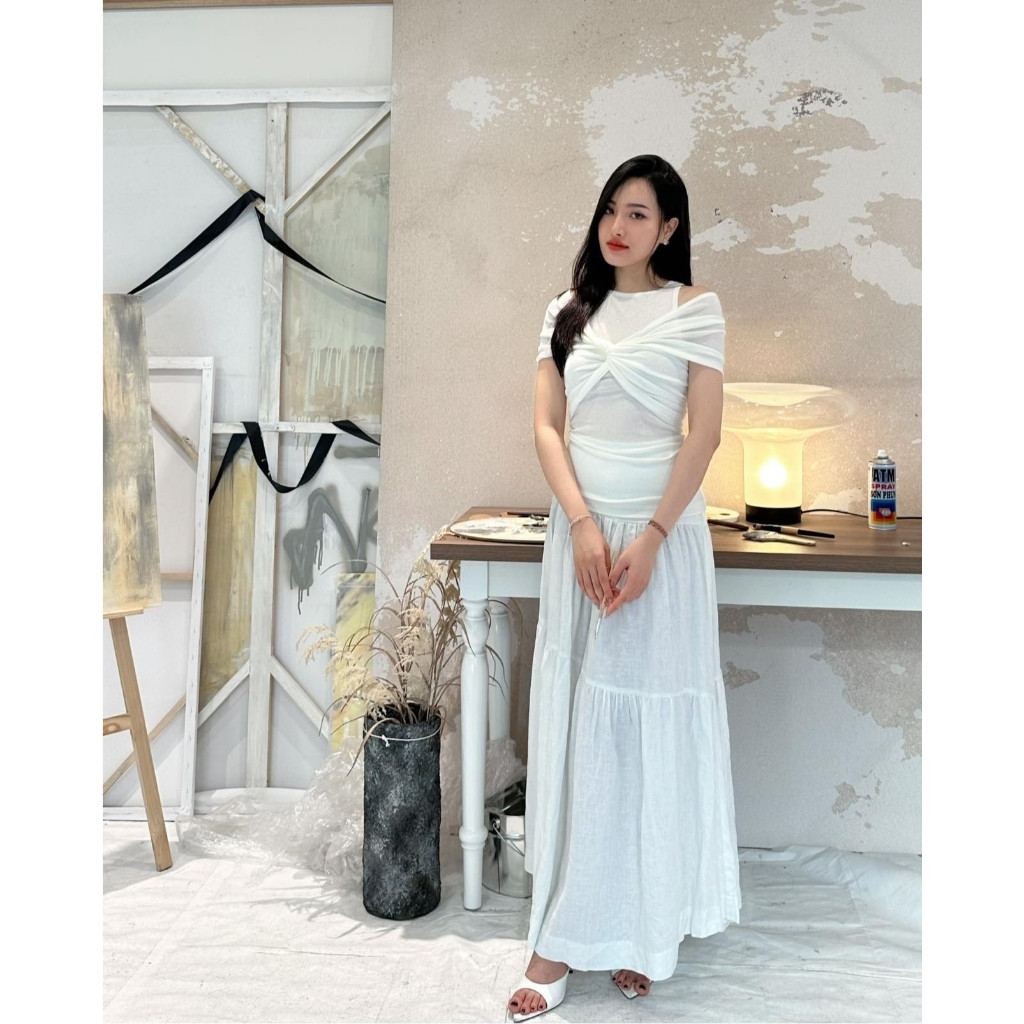 Áo Kiểu Nữ Thanh lịch Nền Nã Tôn Dáng Nữ Tính Dịu Dàng E.S.T | T23 007