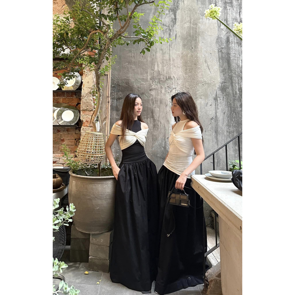 Áo Kiểu Nữ Thanh lịch Nền Nã Tôn Dáng Nữ Tính Dịu Dàng E.S.T | T23 007