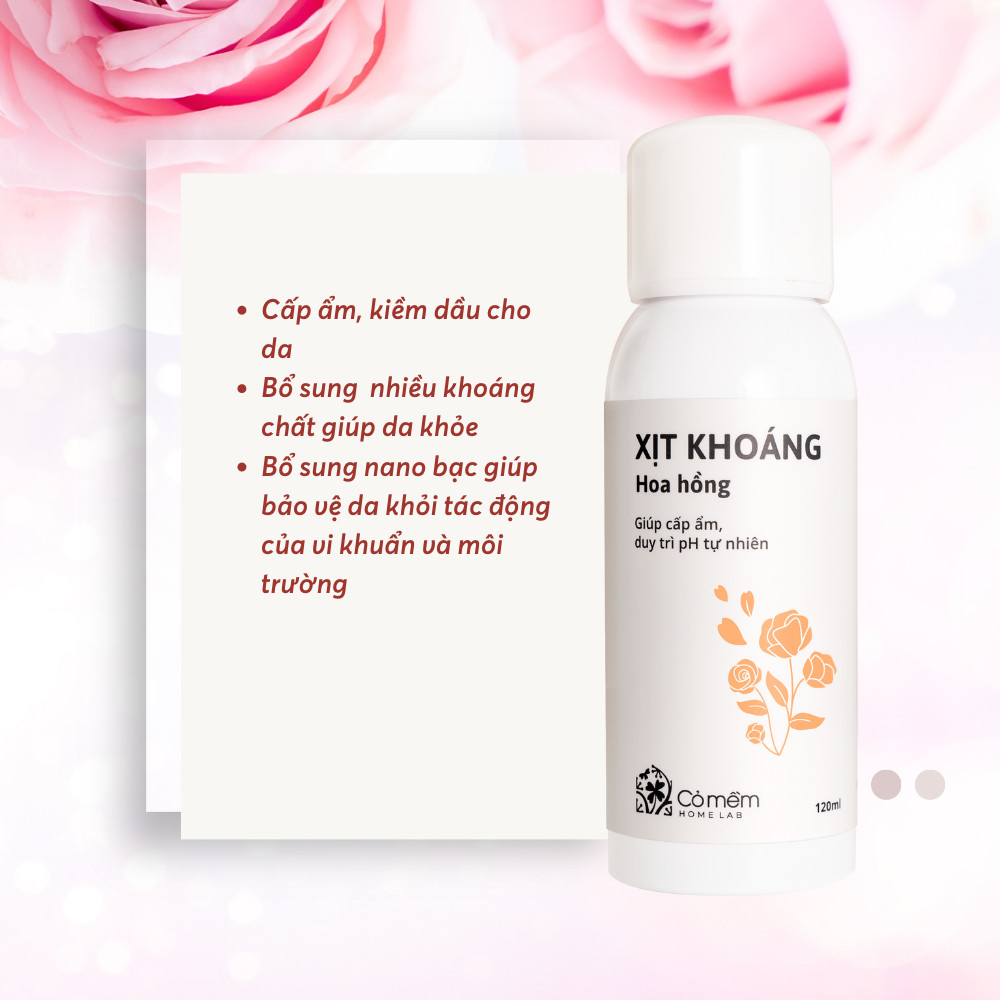 Xịt Khoáng Dưỡng Ẩm Nước Cân Bằng Da Cấp Ẩm Kiềm Dầu Cỏ Mềm 120ml