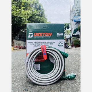 Dây máy xịt rửa Chính hãng Dekton 10-20m / Ren 22mm,