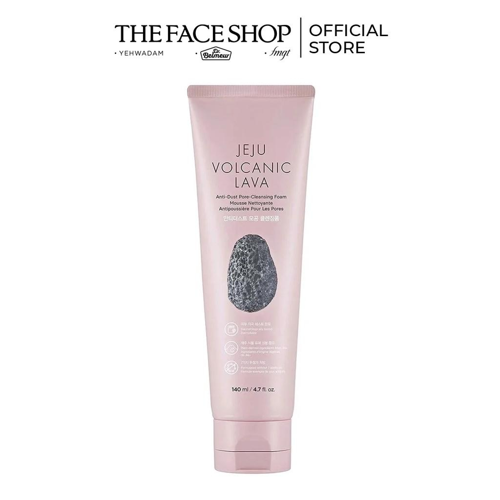 Sữa Rửa Mặt Làm Sạch Lỗ Chân Lông THE FACE SHOP Jeju Volcanic Lava Anti Dust Pore Cleansing Foam 140ml