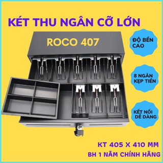 Két Tiền Thu Ngân, hộp đựng tiền thu ngân RC 407C - 8 ngăn kẹp tiền