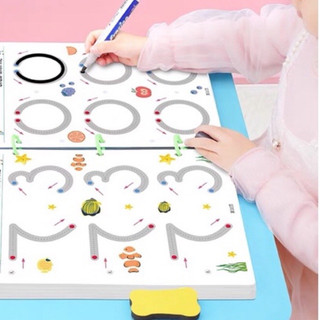 Tập tô vẽ thông minh xóa được kèm bút dạ - Giáo dục toàn diện Montessori