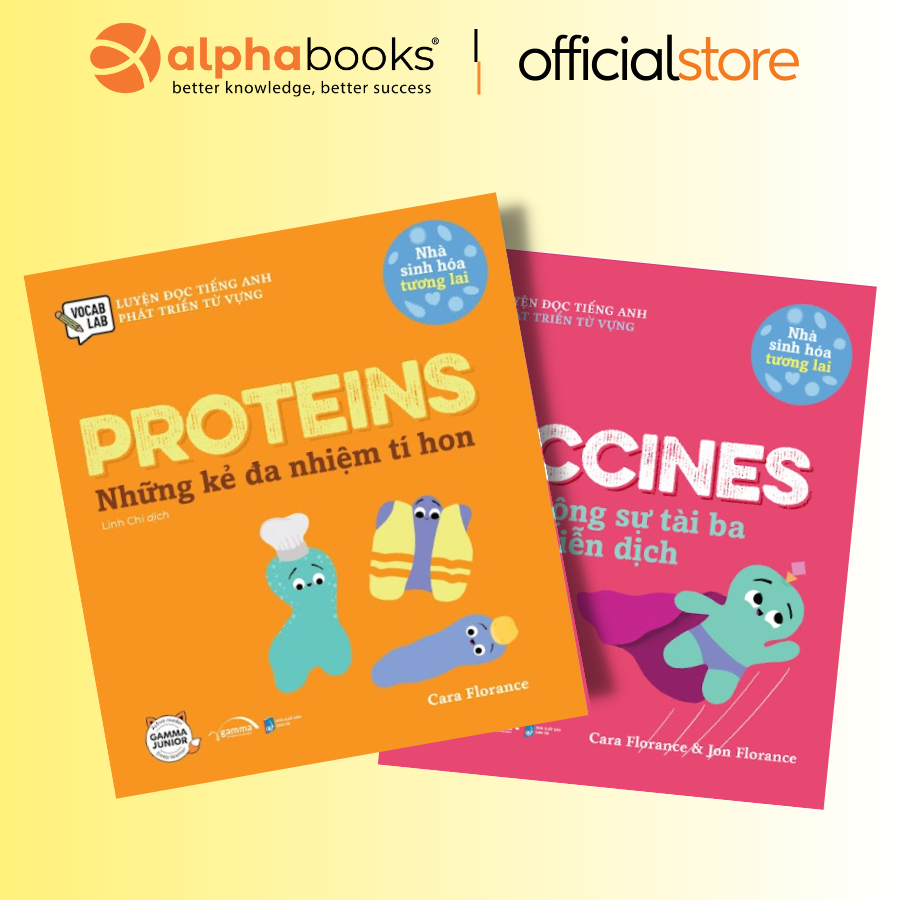 Sách > Combo Nhà Sinh Hóa Tương Lai > Vaccines Những Cộng Sự Tài Ba Của Hệ Miễn Dịch + Proteins Những Kẻ Đa Nhiệm Tí Hon