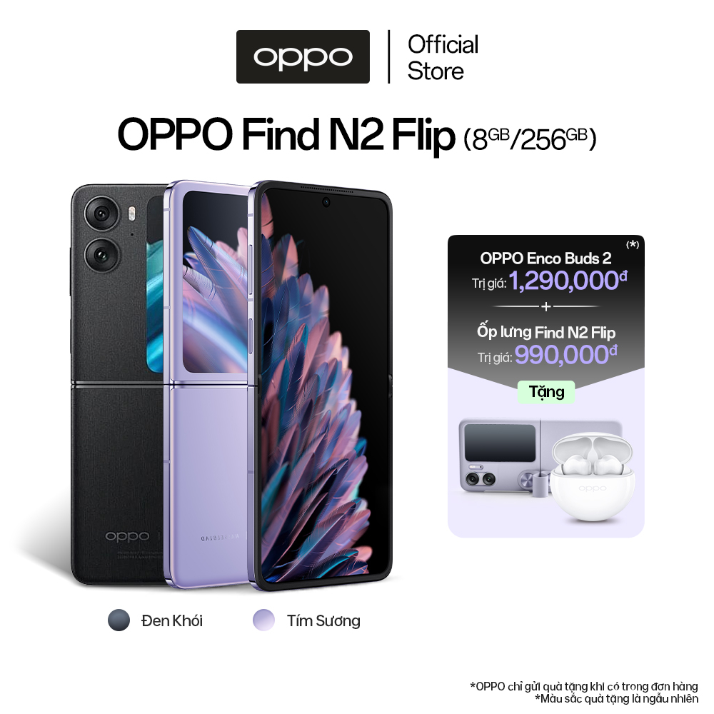 Điện thoại OPPO Find N2 Flip - Hàng chính hãng