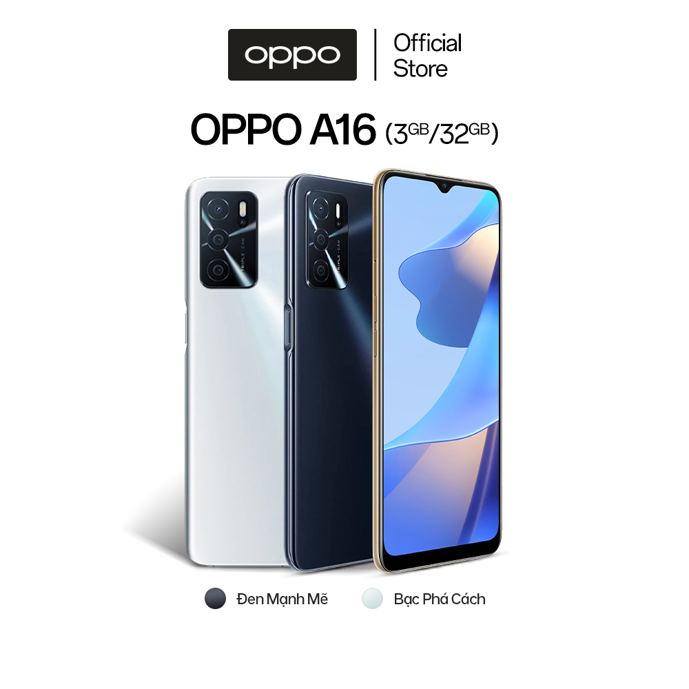 Điện thoại OPPO A16 3GB/32GB - Hàng chính hãng