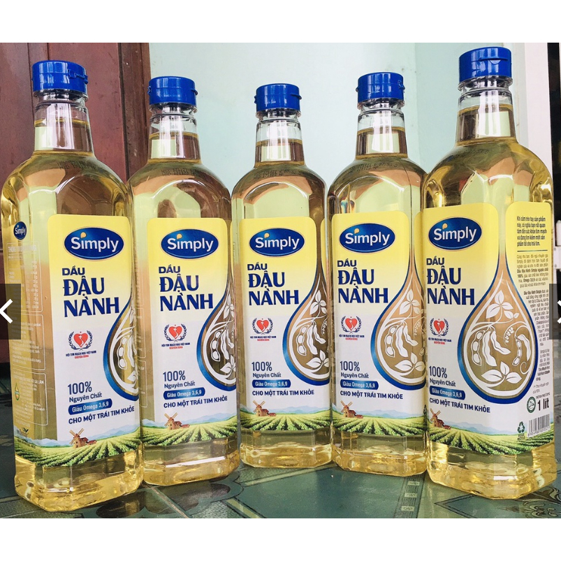 Dầu đậu nành Simply 1 lít