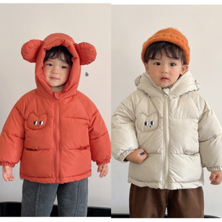 Áo khoác phao thu đông dành cho bé trai 8-20kg mẫu ĐÔI MẮT. Chất liệu phao trần bông ấm áp. TD9
