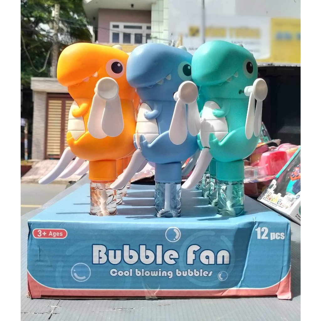 Quạt Bóp Tay❄ kèm thổi Bong Bóng 🎈dễ thương