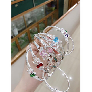 VÒNG TAY MẪU CỨNG MẶT CAO CẤP - TRANG SỨC BẠC S925 HÌNH HỒ LY