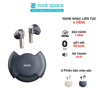Tai nghe Bluetooth không dây nhét tai TWS Rockspace Rotating thiết kế xoay nghe nhạc 6h Hàng chính hãng - BH 12 tháng