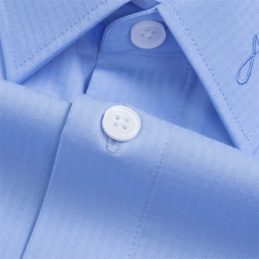 Áo sơ mi nam dài tay ARISTINO phom slim fit ôm vừa vặn, màu xanh lịch lãm và ấn tượng  - ALS28202