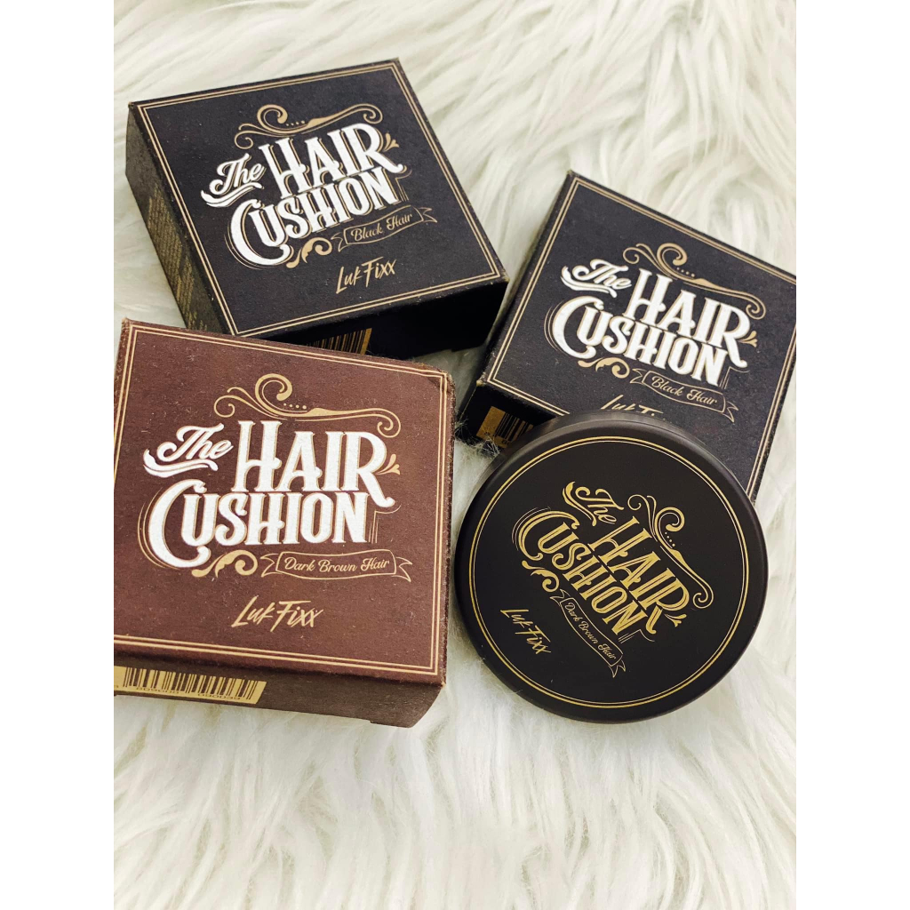 Phấn Che Khuyết Điểm Tóc LUK FIXX THE HAIR CUSHION Che Hói Đen Nâu Đen - Bebeau