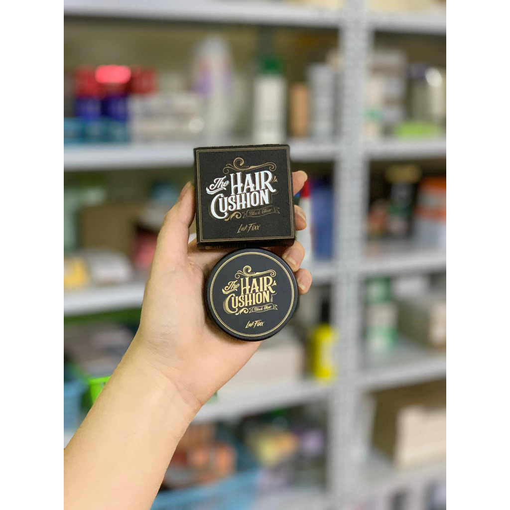 Phấn Che Khuyết Điểm Tóc LUK FIXX THE HAIR CUSHION Che Hói Đen Nâu Đen - Bebeau