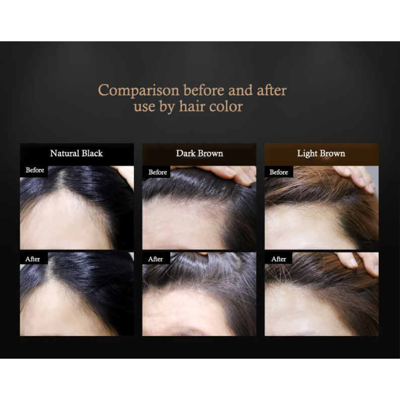 Phấn Che Khuyết Điểm Tóc LUK FIXX THE HAIR CUSHION Che Hói Đen Nâu Đen - Bebeau