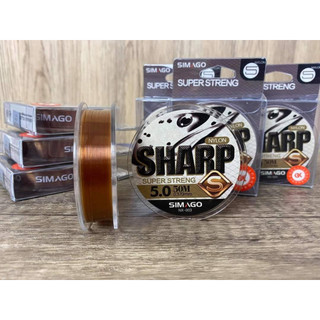 Cước câu cá, dây câu, dây trục Simago Sharp 50m
