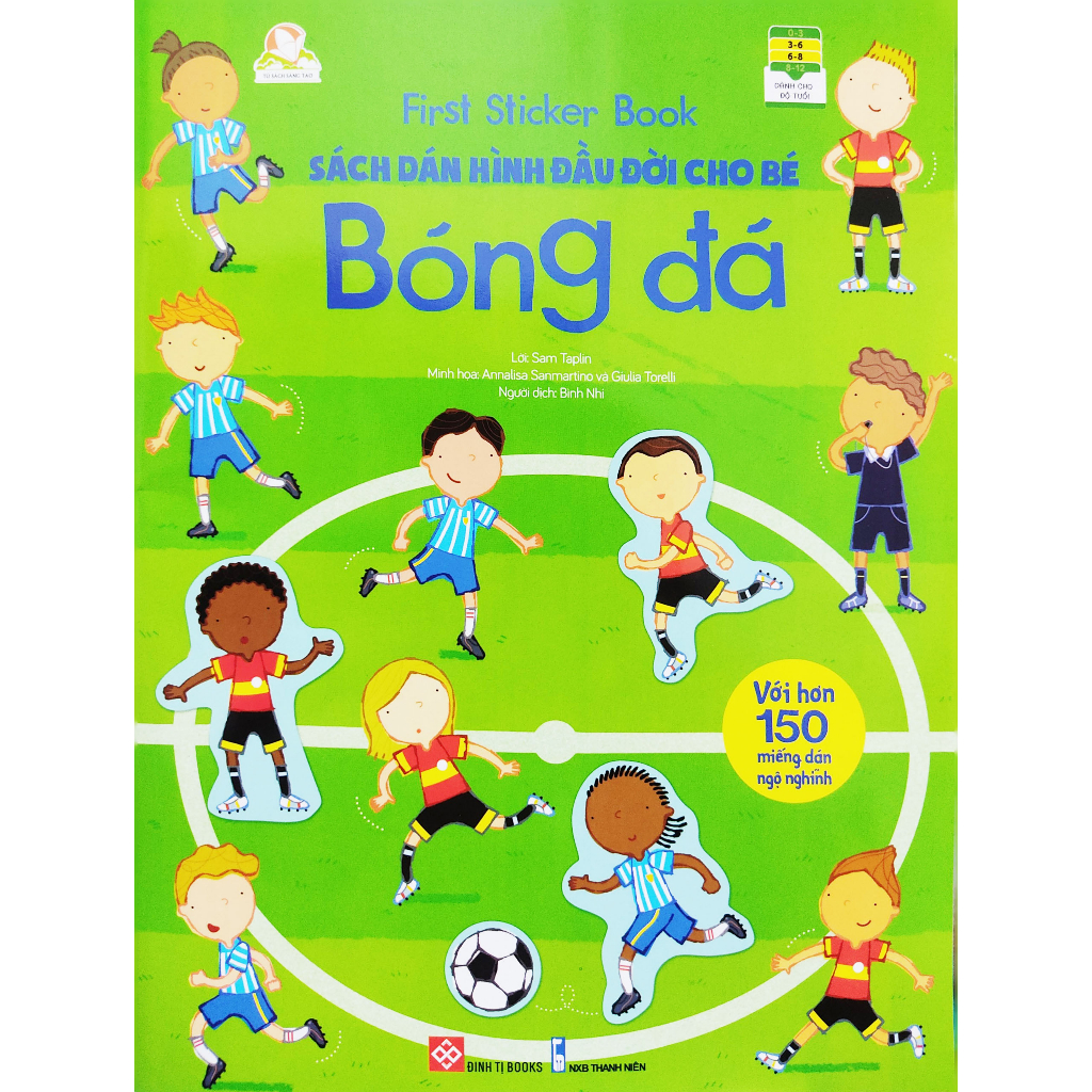 Sách dán hình đầu đời cho bé - First Sticker Book - Bóng đá