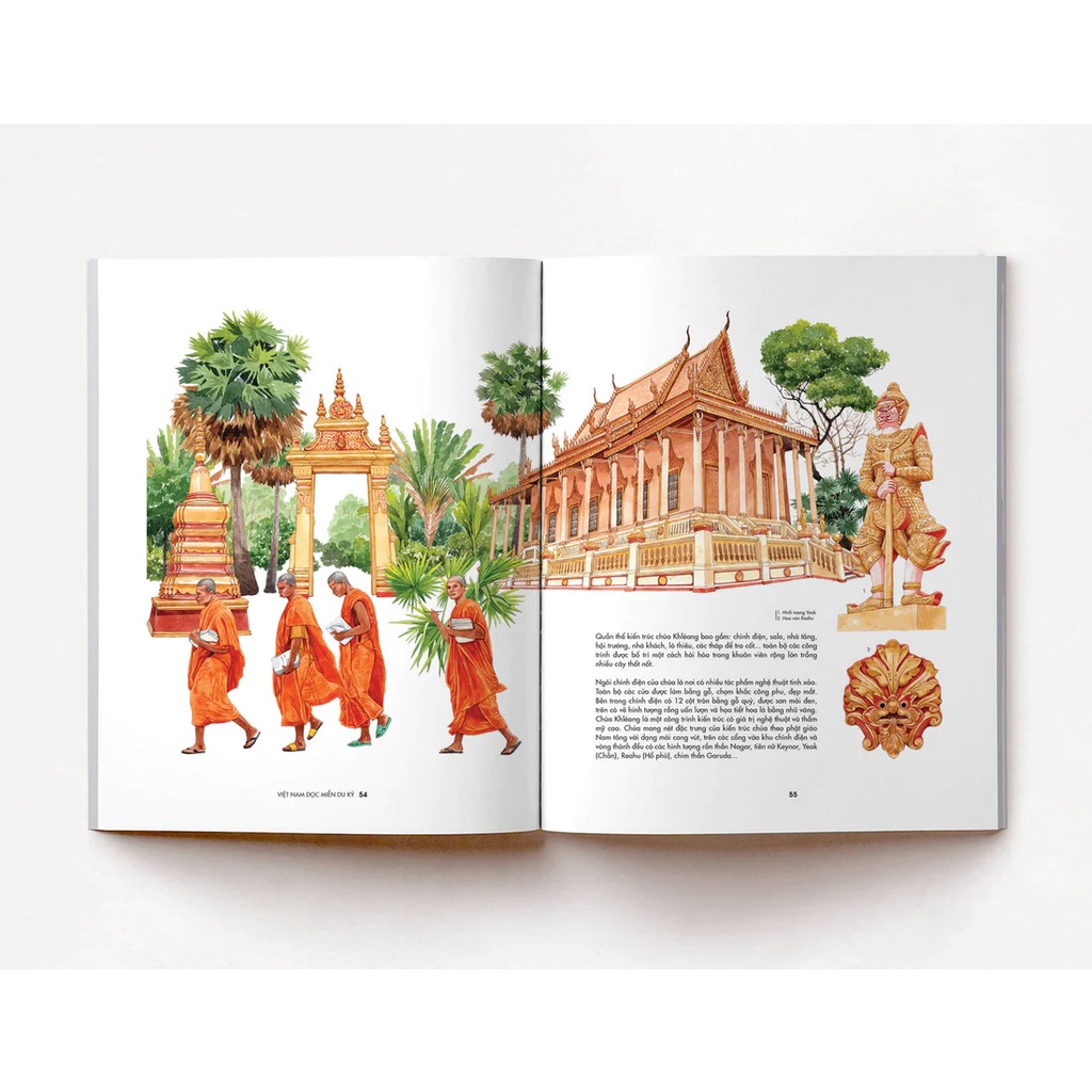 Sách - Việt Nam dọc miền du kí - Với hơn 300 tranh minh họa màu nước