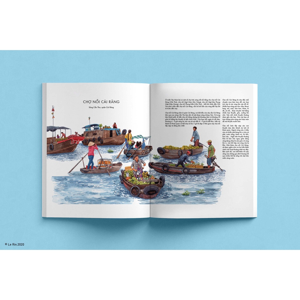 Sách - Việt Nam dọc miền du kí - Với hơn 300 tranh minh họa màu nước