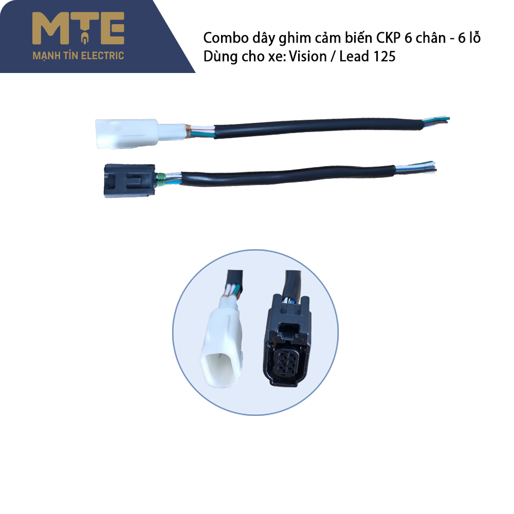 Combo ghim cảm biến CKP 6 chân - 6 lỗ dùng cho xe Vision / Lead 125