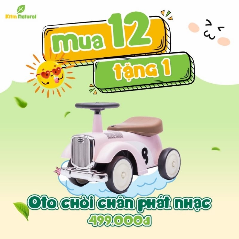 Tã bỉm thương hiệu Việt Kitin Natural dán/quần NB56/S50/M44/L40/XL38/XXL36/XXXL34