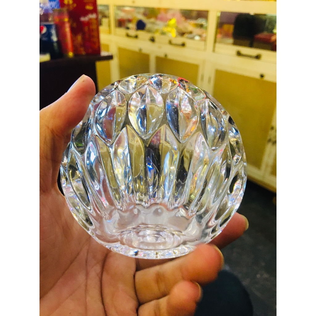 Ly giọt nước thủy tinh , giá để nến trang trí - Văn phòng phẩm Nhơn Phát