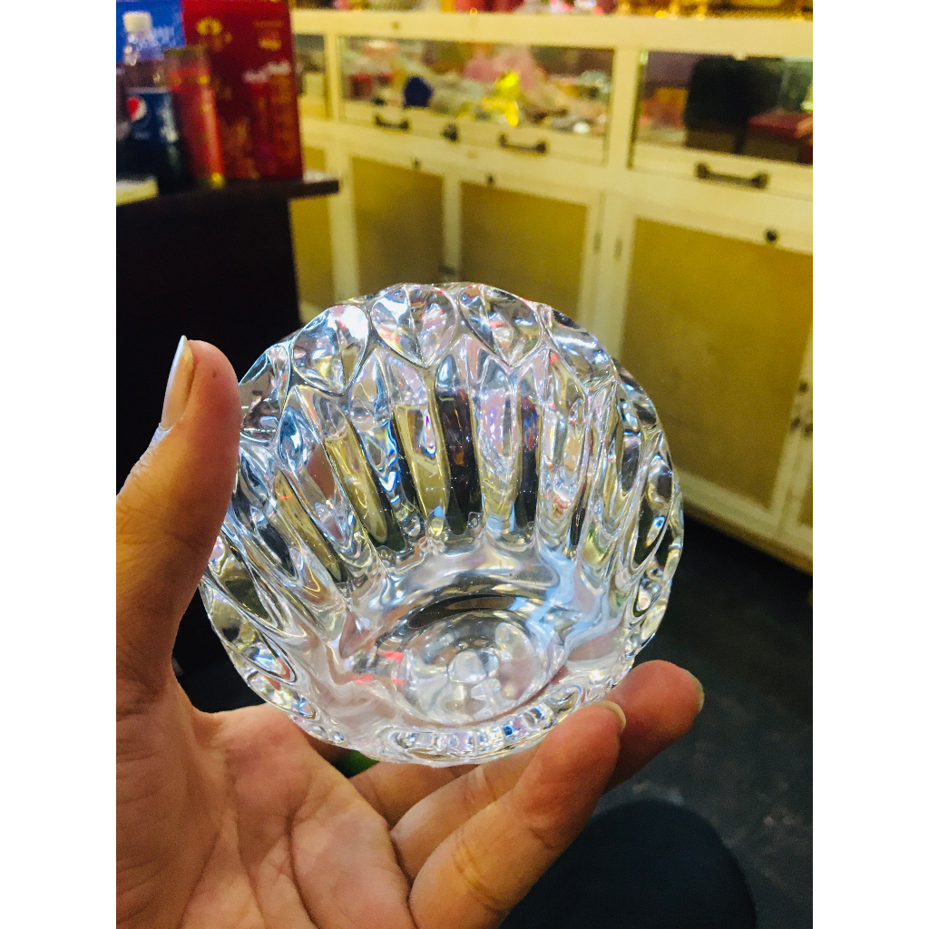 Ly giọt nước thủy tinh , giá để nến trang trí - Văn phòng phẩm Nhơn Phát