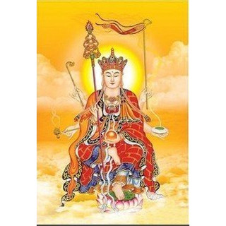 Tranh đính đá toàn bộ-Tranh địa tạng vương bồ tát 5d tự đính