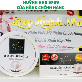 Kem body cấy trắng x6 nicos thanh nhi hộp 150g