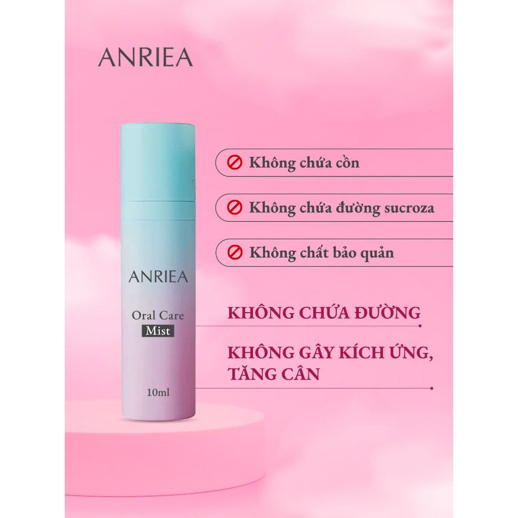 XỊT THƠM MIỆNG ANRIEA ĐẦU XOAY/VẶN 360 NHỎ GỌN TIỆN LỢI