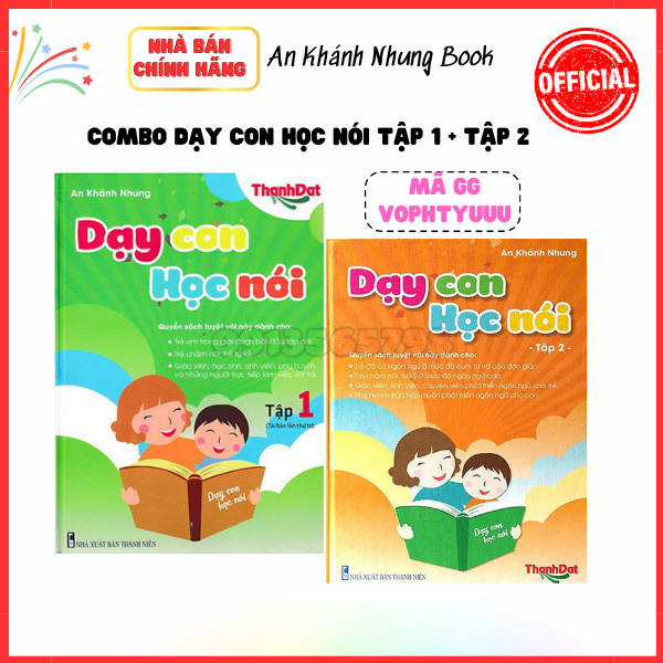 Combo Dạy Con Học Nói Tập 1 và Dạy Con Học Nói Tập 2