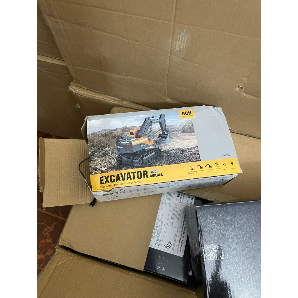 Combo máy múc điều khiển 6 kênh yigong YG-258A + xe ben 6 kênh XZS258