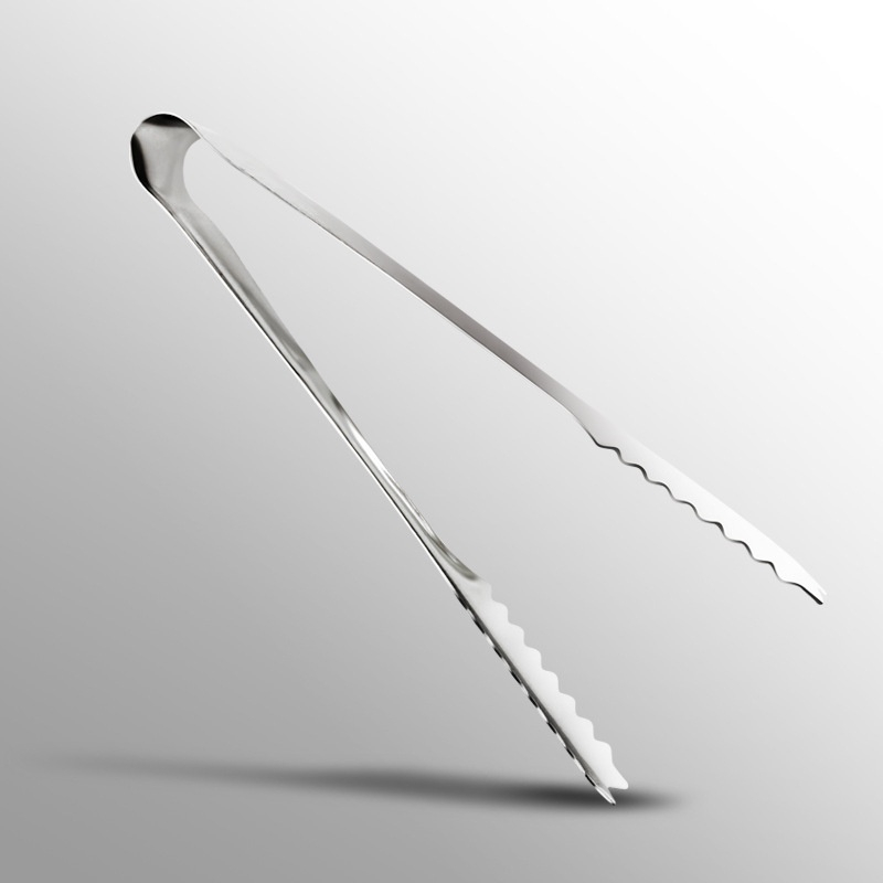 Kẹp gắp đá và thức ăn nhỏ, chất liệu INOX, chiều dài 15cm - HVL TEA