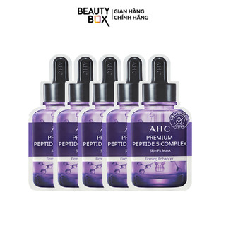 Combo 5 mặt nạ giấy làm săn chắc da ahc premium peptide 5 complex