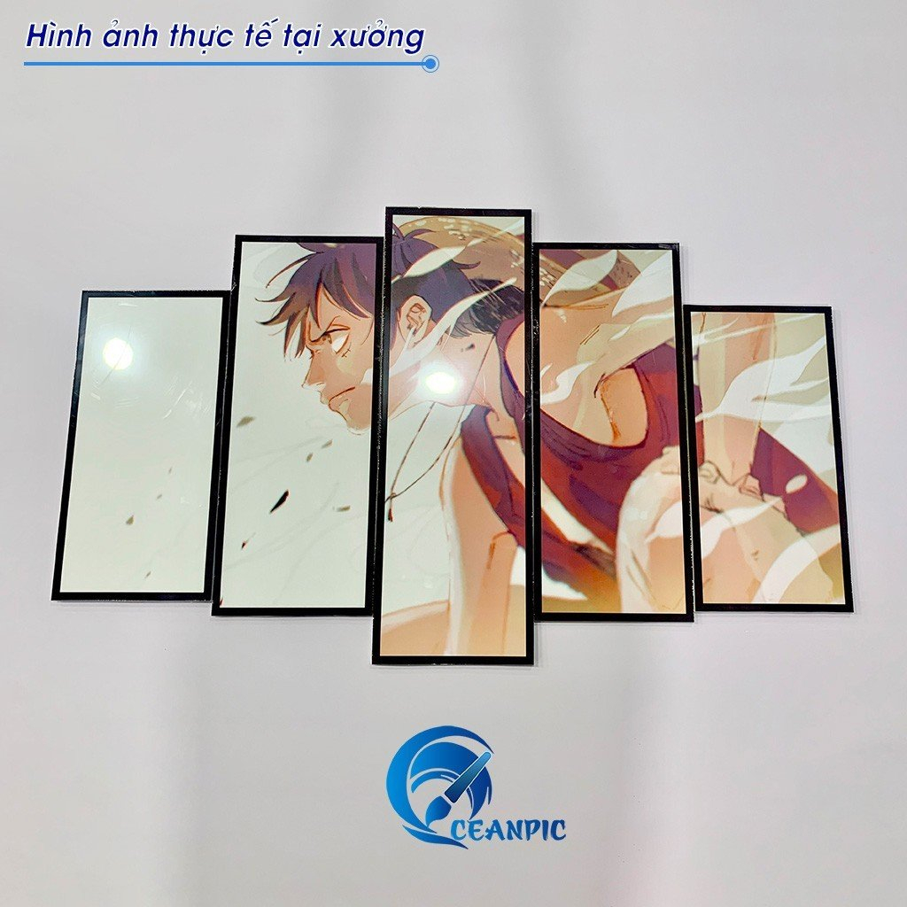 Set 5 Tấm Tranh Naruto Dán Tường CEANPIC Chất Liệu Nhựa Formex dày 5mm Tráng Gương - Nhân Vật NARUTO, HINATA