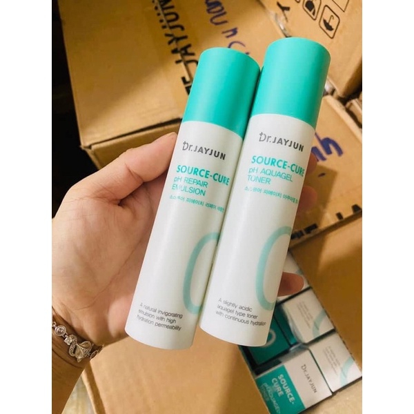 Set dưỡng tái tạo, phục hồi da yếu, mỏng, nổi gân máu Dr.JAYJUN Source-Cure pH 50ml (Hàn)