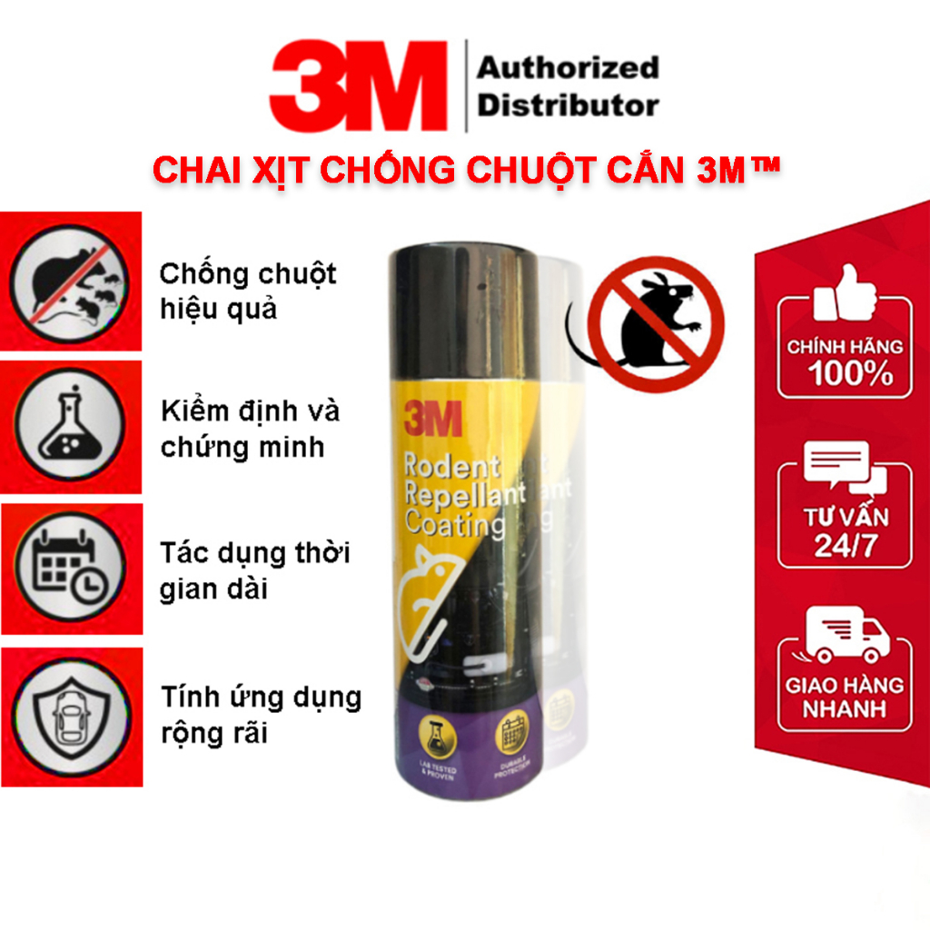 Chai Xịt Chống Chuột cắn dây điện khoang máy oto