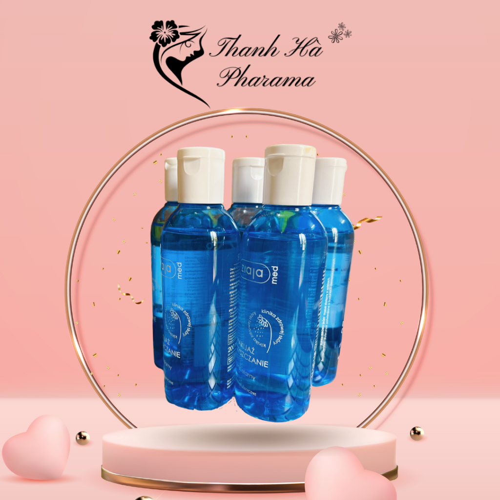 Nước tẩy trang Ziaja, giúp dưỡng ẩm da, chăm sóc da, ngăn ngừa da dầu mụn, làm sạch da, mịn da - Thanh Hà Pharma
