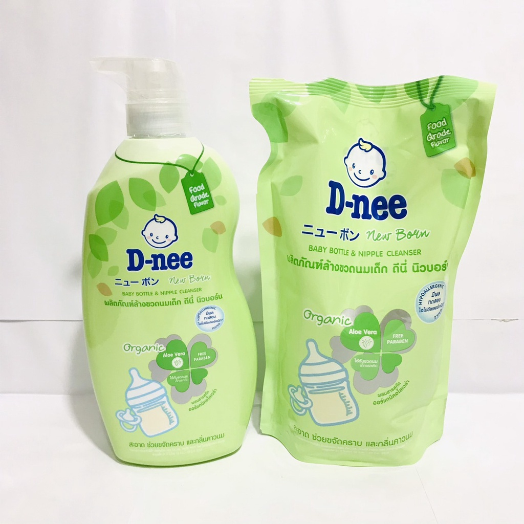 Nước Rửa Bình Sữa Dnee Organic Thái Túi 600ml An Toàn Cho Bé