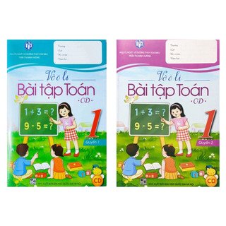 Sách - combo vở ô li bài tập toán 1 - cd
