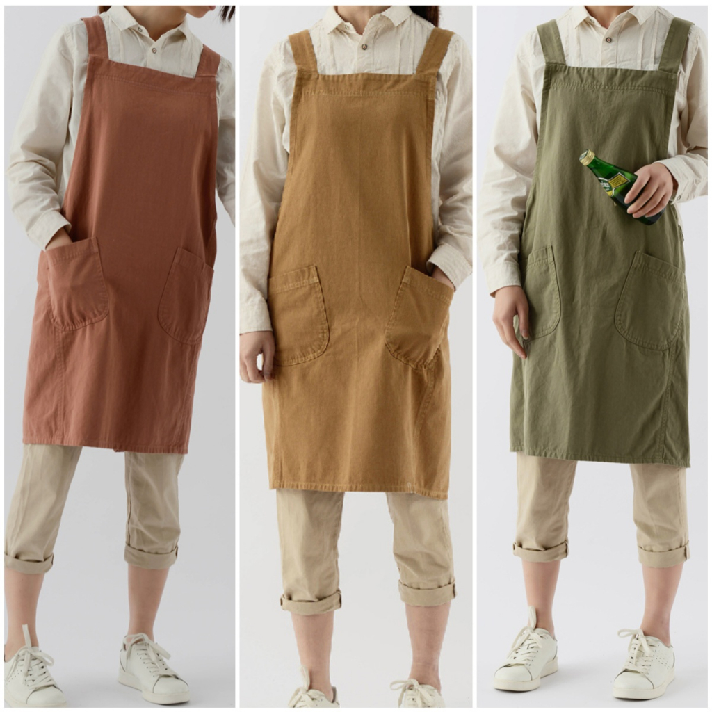 (TDNA12) Tạp dề cotton cho nhân viên pha chế, cafe, nhà hàng, nấu ăn, làm bánh, cắm hoa phong cách Nhật Hàn