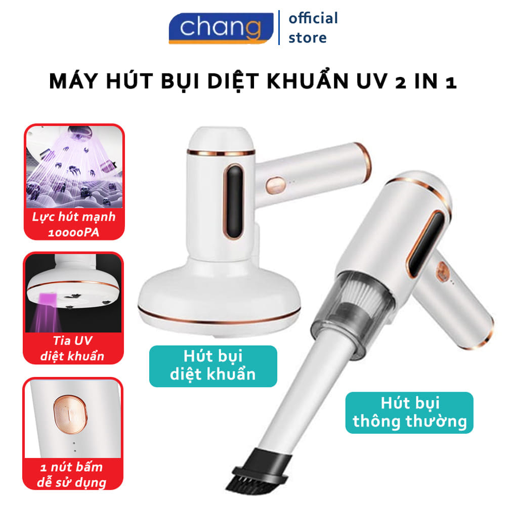 Máy Hút Bụi Mini Cầm Tay 3in1 Kiêm Máy Hút Bụi Giường Nệm Tia UV Công Suất 120W Lực Hút 10000PA