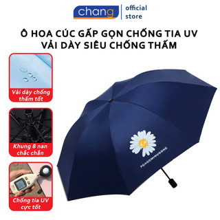 Ô dù Hoa Cúc gấp gọn, chống tia UV, chống nắng chống mưa tuyệt đối