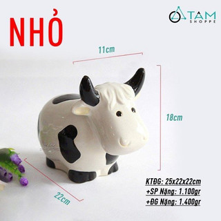 Tượng con bò sữa gốm TCV-BO-01